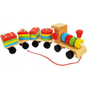 Tren madera Con formas