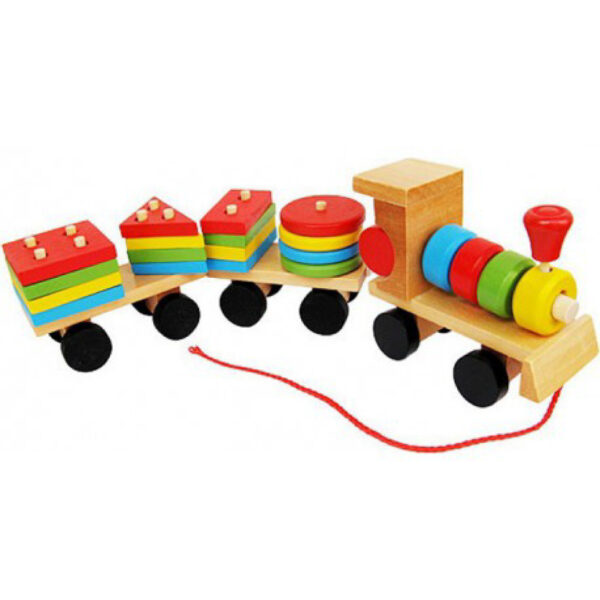 Tren madera Con formas