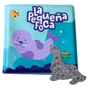 LIBRO DE BAÑO LA PEQUEÑA FOCA + ESPONJA