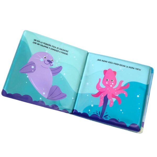 LIBRO DE BAÑO LA PEQUEÑA FOCA + ESPONJA - Imagen 2