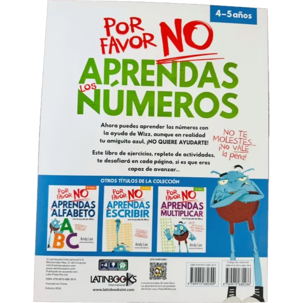 PACK "POR FAVOR NO APRENDAS" ALFABETO Y NÚMEROS - Imagen 3