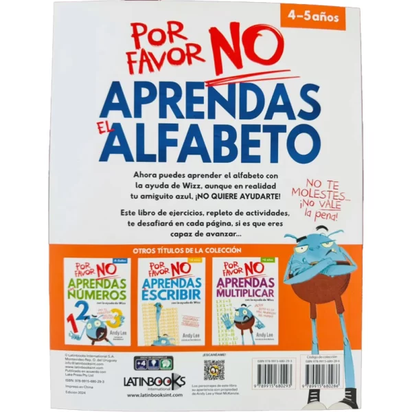 PACK "POR FAVOR NO APRENDAS" ALFABETO Y NÚMEROS - Imagen 6