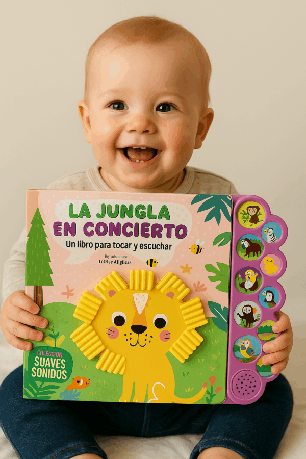LIBRO CON SONIDOS Y TEXTURAS "LA JUNGLA EN CONCIERTO" - Imagen 2