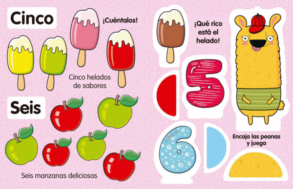 Completa con los Números – Libro con piezas encajables - Imagen 2