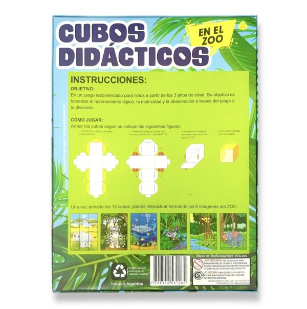 PUZZLE CUBOS DIDÁCTICOS EN EL ZOO - Imagen 3