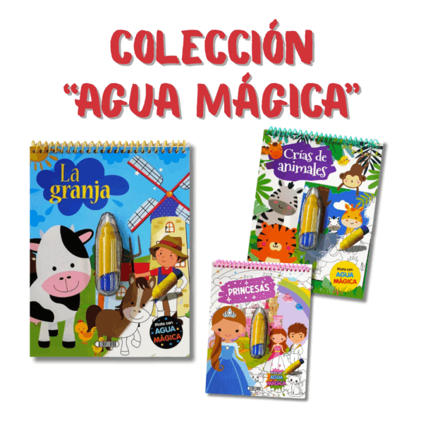 LIBROS DE AGUA MÁGICA - PACK X3