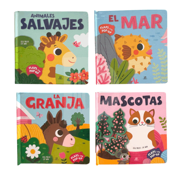 Libros Pop-Up “Animales”  - Pack x4