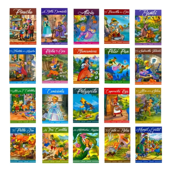 Libros cuentos clásicos pack x12