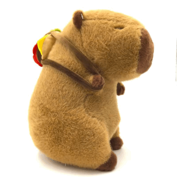 Peluche Capibara con Hamburguesa – 40 cm (Marca: Phi Phi) - Imagen 2