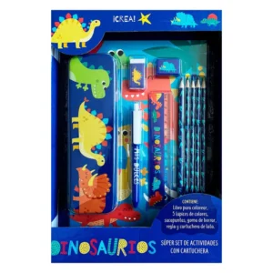 Súper Set de Actividades Dinosaurios con cartuchera
