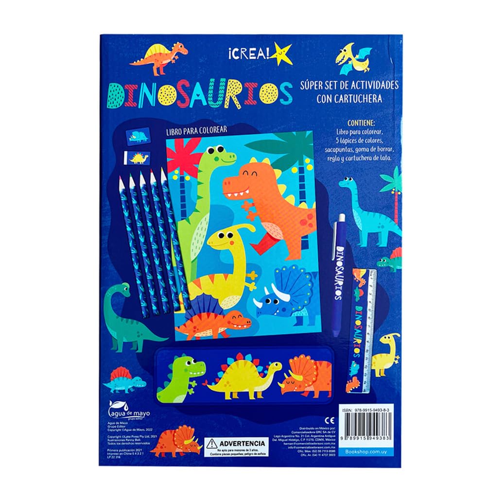 Súper Set de Actividades Dinosaurios con cartuchera - Imagen 3