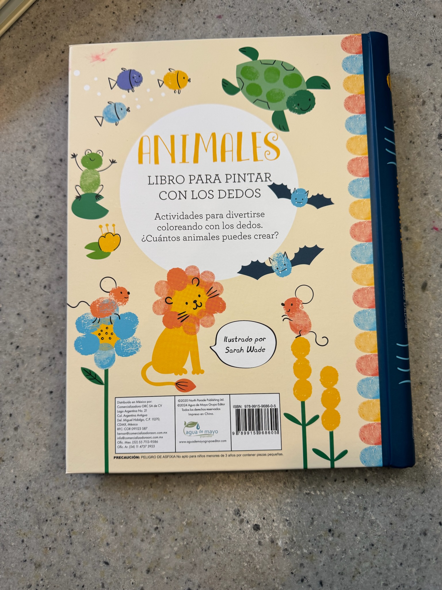 Libro Animales para pintar con los dedos - Imagen 3