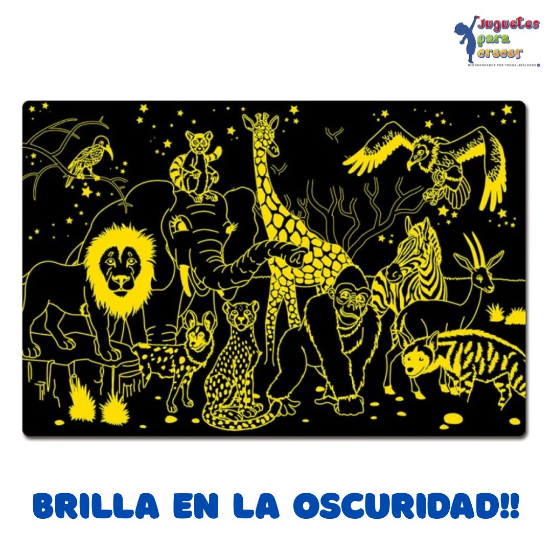 Puzzle infantil Animales Salvajes – Brilla en la oscuridad - Imagen 3
