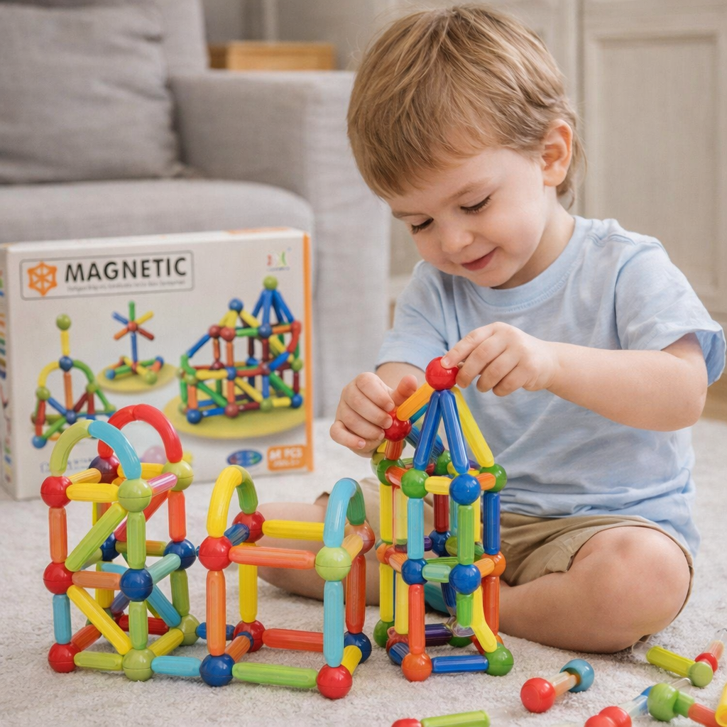Juego Magnético de construcción 64 piezas - Imagen 2