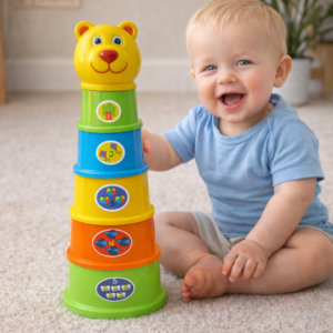 Torre de Osito con Vasos para Apilar