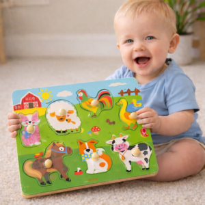 Tablero de encastre con Sonido – Animales de la Granja | VIGA