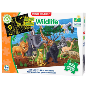 Puzzle infantil Animales Salvajes – Brilla en la oscuridad