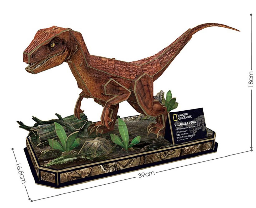 Puzzle 3D Velociraptor – National Geographic - Imagen 3
