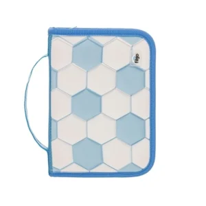 Cartuchera Filgo Fútbol Celeste y Blanca