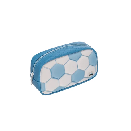 Cartuchera Oval Filgo Celeste y Blanca – Diseño Fútbol - Imagen 2