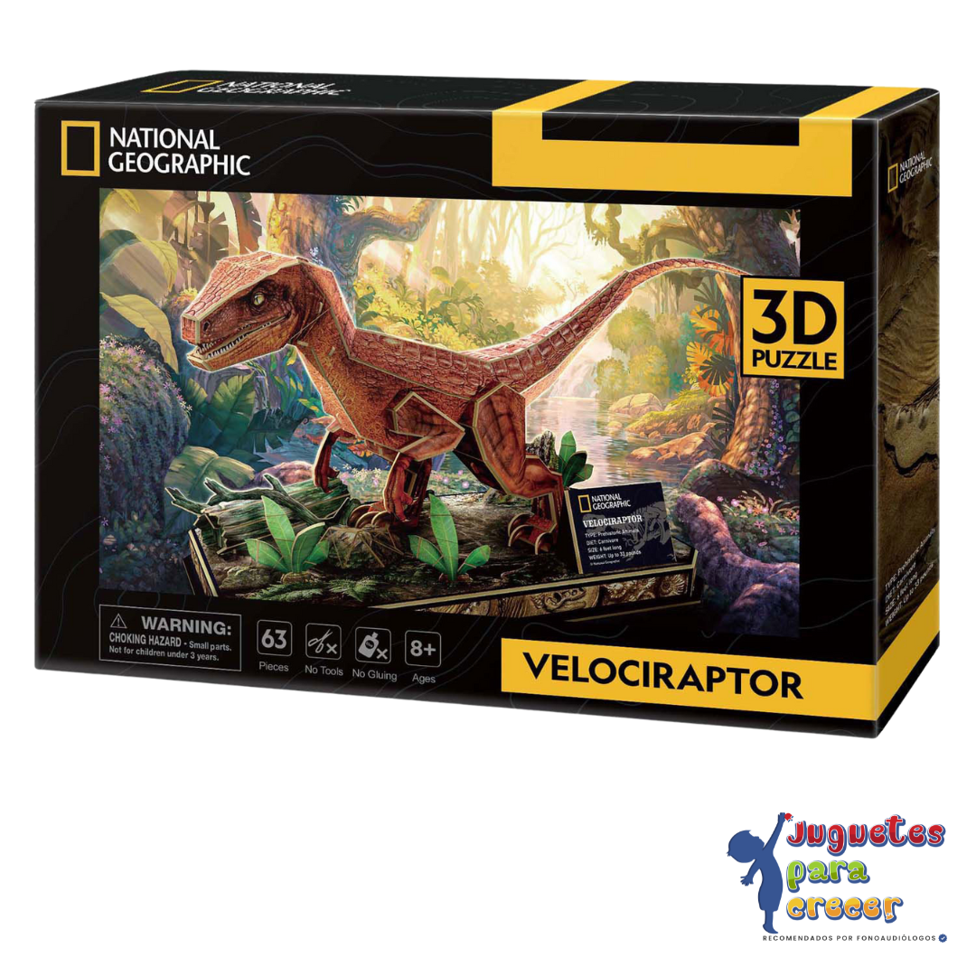 Puzzle 3D Velociraptor – National Geographic - Imagen 2