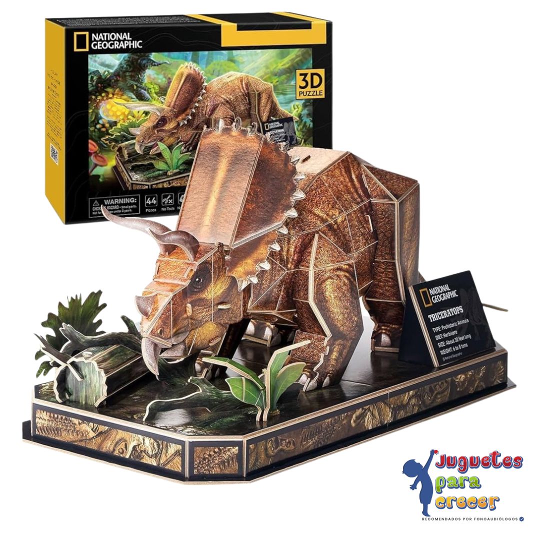 Puzzle 3D Triceratops – National Geographic