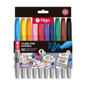 Marcadores Filgo Permanente para Tela x10