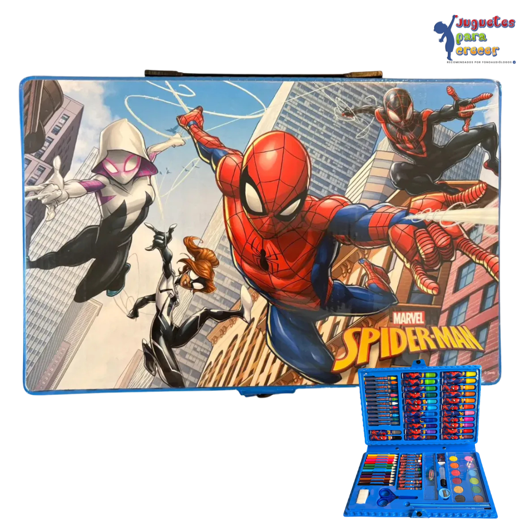 Valija Artística Spider-Man – Set de Arte Completo (99 piezas)
